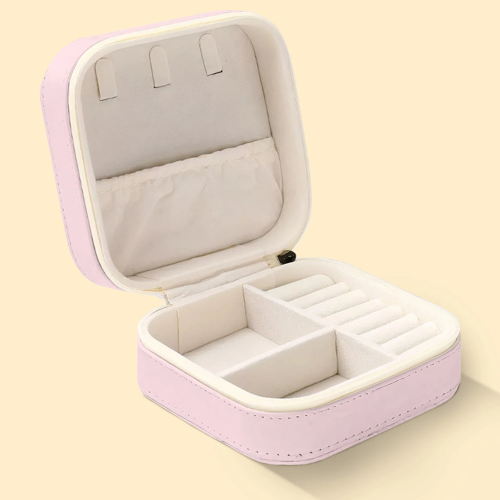 Initial Name With Floral - Personalized Jewelry Box