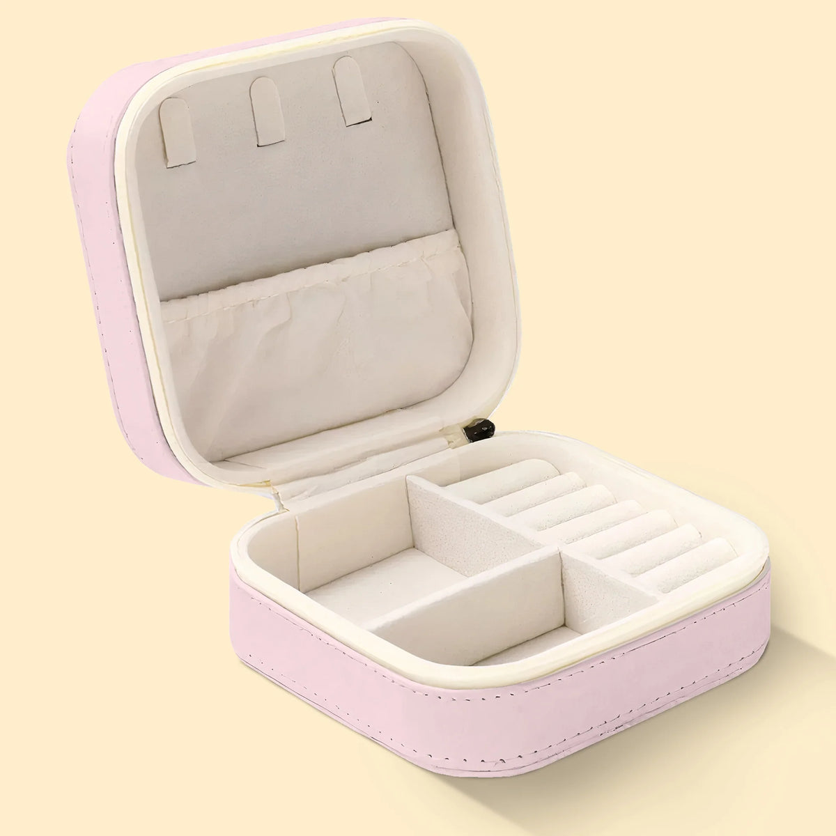Initial Name With Floral - Personalized Jewelry Box